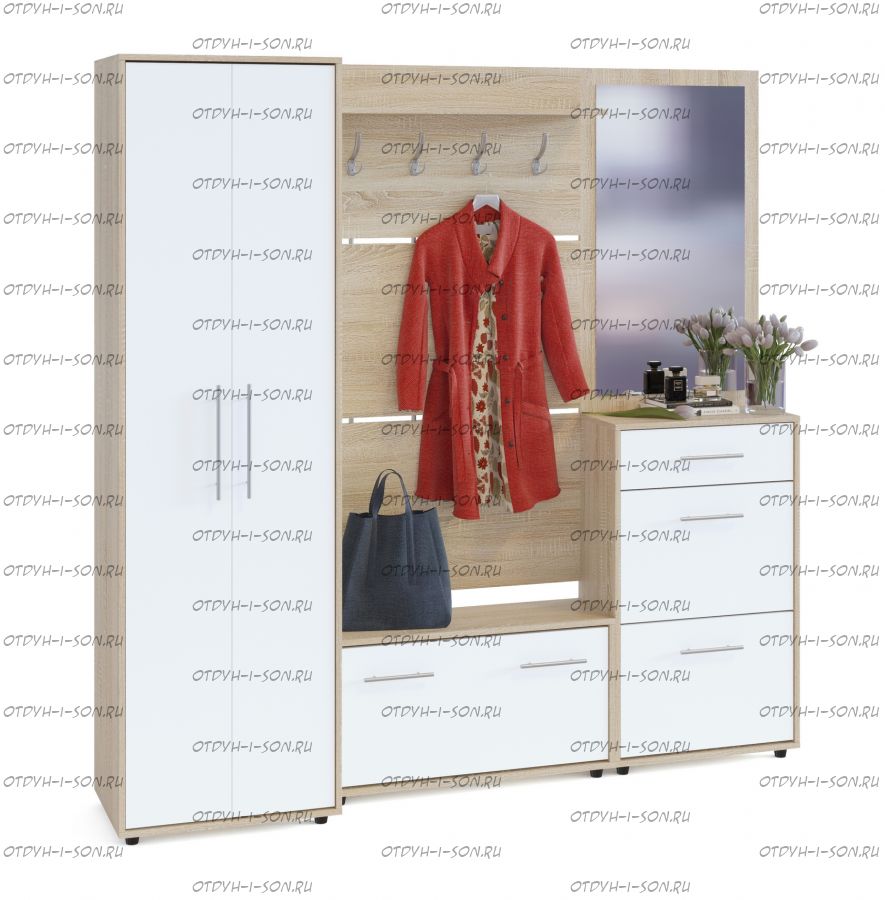 Прихожая Сокол ВШ-3.1+ТП-3+ТП-2+ПЗ-3+ШО-1 (210х43х209)