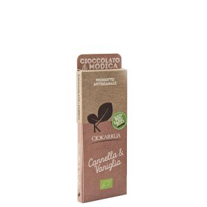 Шоколад с Корицей и Ванилью био Ciokarrua Cannella & Vaniglia Cioccolato di Modica Biologico IGP 50 г - Италия