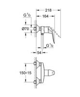 Смеситель Grohe Euroeco Speсial для душа 32780000 схема 2