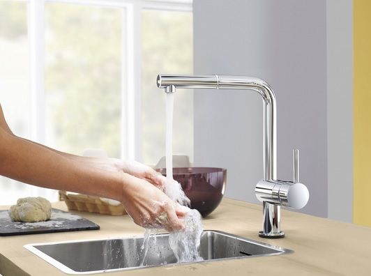 Смеситель Grohe Minta для кухни с L-изливом 31375DC0 схема 4