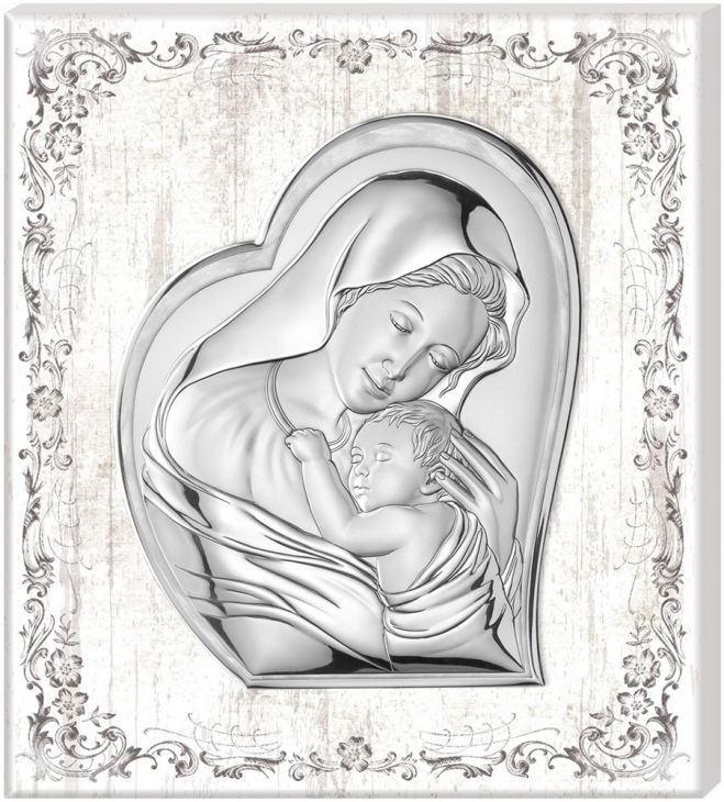 Миниатюра "Мадонна с младенцем" (Италия, 32х36 см)