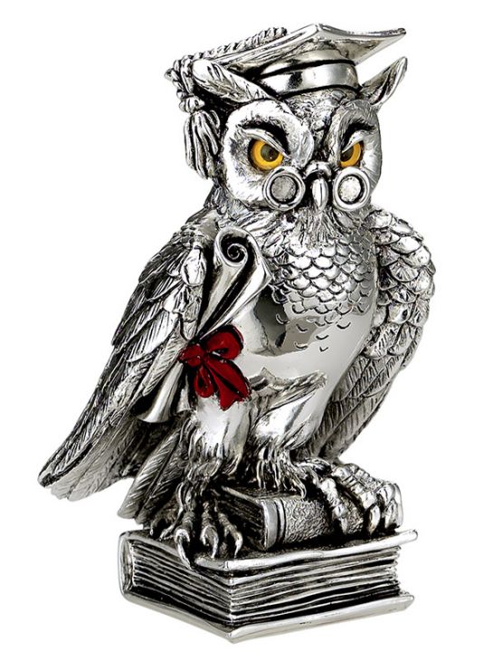 Фигурка "Сова на книгах" (Италия, 13 см)