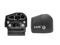 Багажник на интегрированные рейлинги Lada Vesta SW / SW Cross, Lux Bridge, крыловидные дуги (черный цвет)