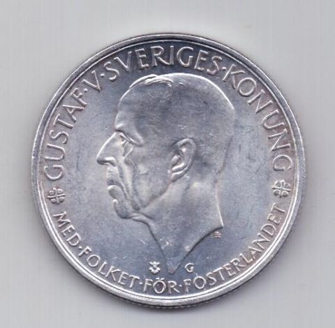 5 крон 1935 года UNC Швеция