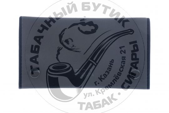 Кисет P&A для самокруток, экокожа, черный