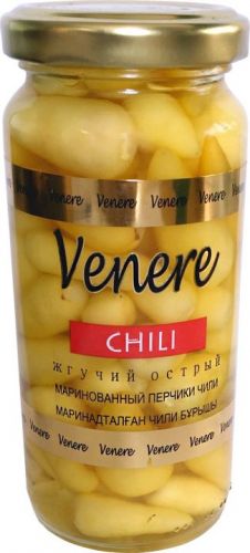 Перцы чили маринованные Venere стеклянная банка 240 г