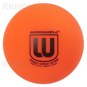 Мяч для стрит-хоккея "Winnwell" medium orange (65 mm, 50g) (от 0°C до +15°C)