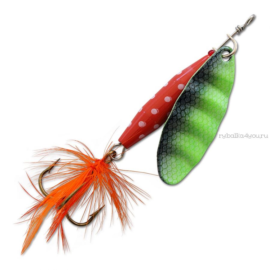 Блесна Abu Garcia Reflex Red 12 гр / цвет:  FL/Green