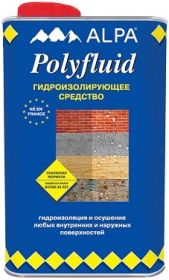 Гидроизоляция Alpa Polifluid 19л Защита от Влаги Бесцветная / Альпа Полифлюид