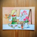 Открытка «Художница»