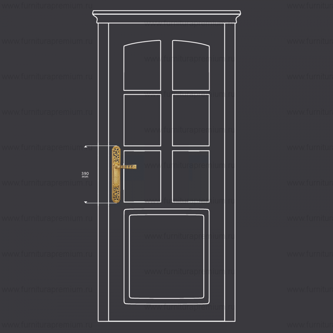 Ручка на планке Enrico Cassina Vulcano A00410