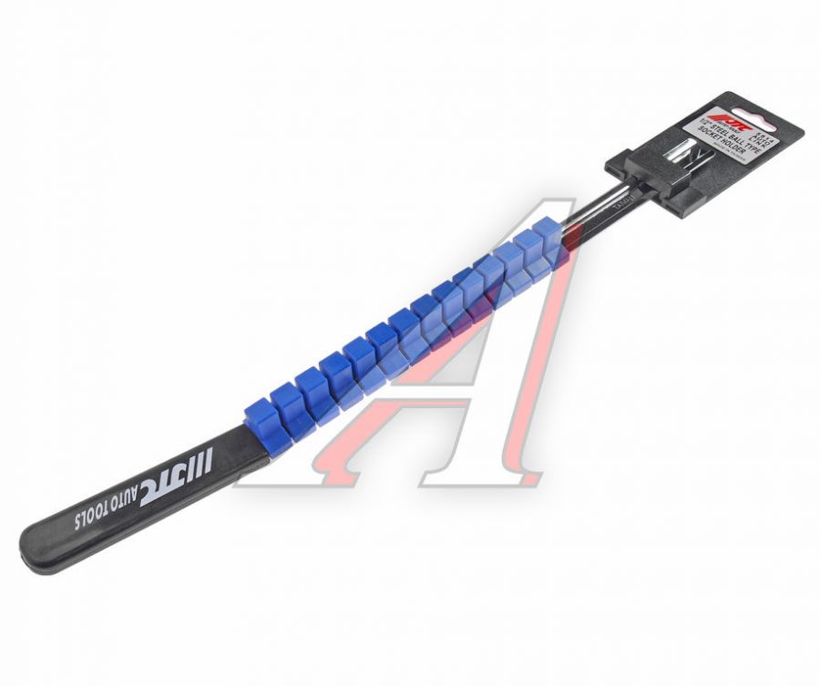 Держатель головок 1/2" L=445мм стальная рейка 14шт. (пластиковая рукоятка) JTC