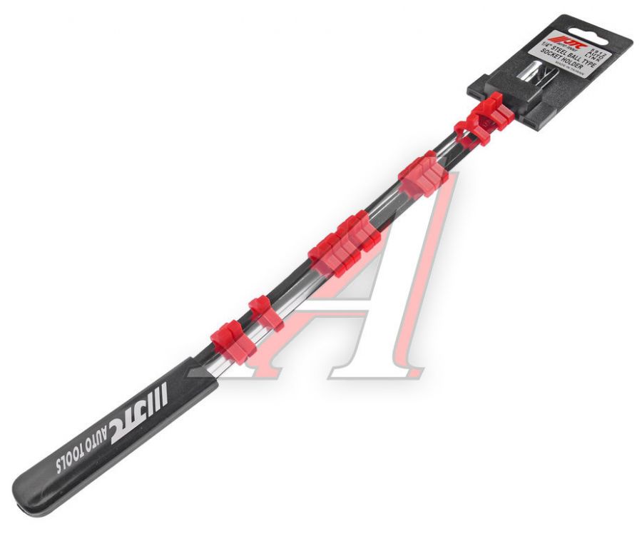 Держатель головок 1/4" L=445мм стальная рейка 14шт. (пластиковая рукоятка) JTC