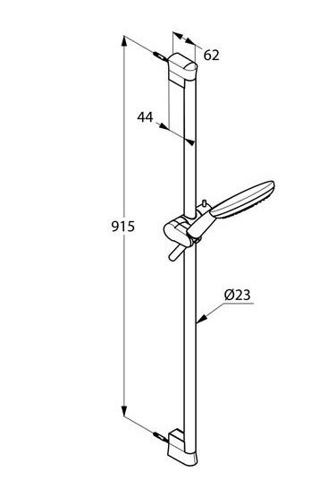 Душевой гарнитур Kludi Freshline 3S 6794005-00 ФОТО