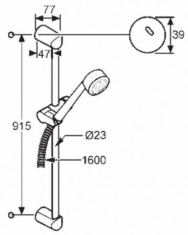 Душевой гарнитур Kludi Zenta 3S 6084091-00 ФОТО