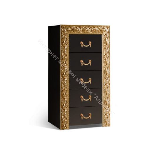 Комод узкий Тиффани Премиум золото
