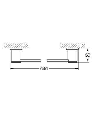 Держатель для банного полотенца Grohe Allure 40341000 схема 2