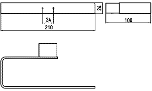 Полотенцедержатель Emco Loft 0555 001 00 схема 2