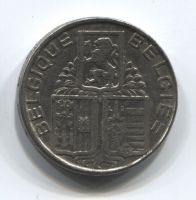 5 франков 1938 года Бельгия