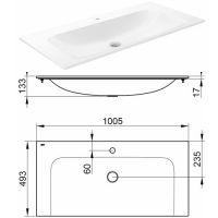 раковина Keuco Plan 100