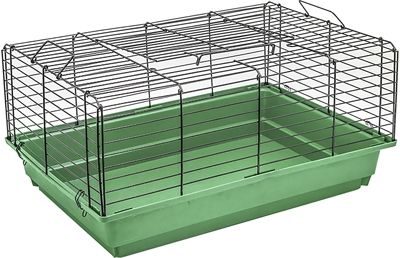 Клетка Дарэлл для кроликов и морских свинок Кролик №1 чёрная складная 58х40х30см