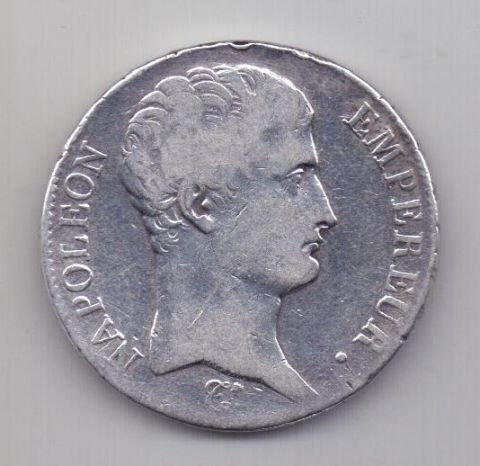 5 франков AN 13 - 1804 года Франция XF