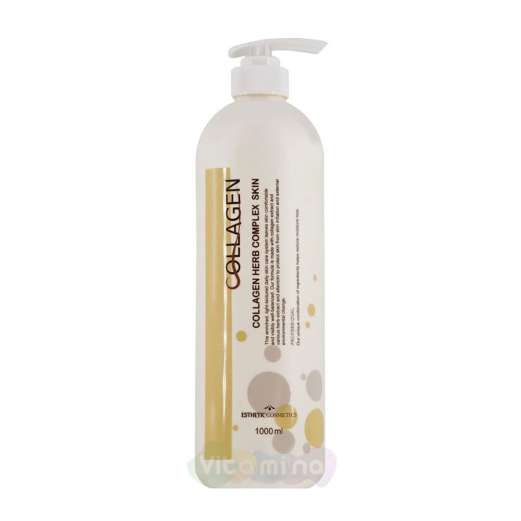 Esthetic House Лосьон для лица с коллагеном и растительными экстрактами Collagen Herb Complex Lotion, 1000 мл