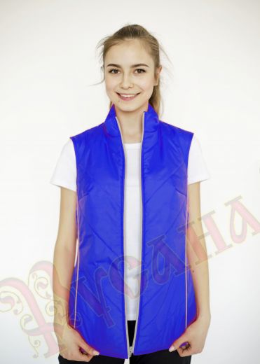 Жилет утепленный синий