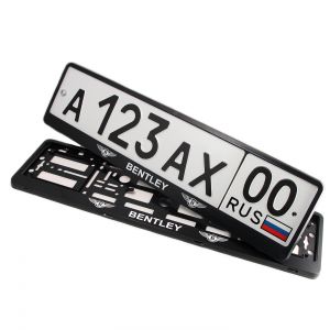 Номерные рамки для номера Bentley - черные