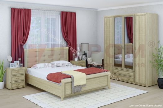 Карина Кровать КР-1031/32/33/34  с П /мех и мягким изголовьем