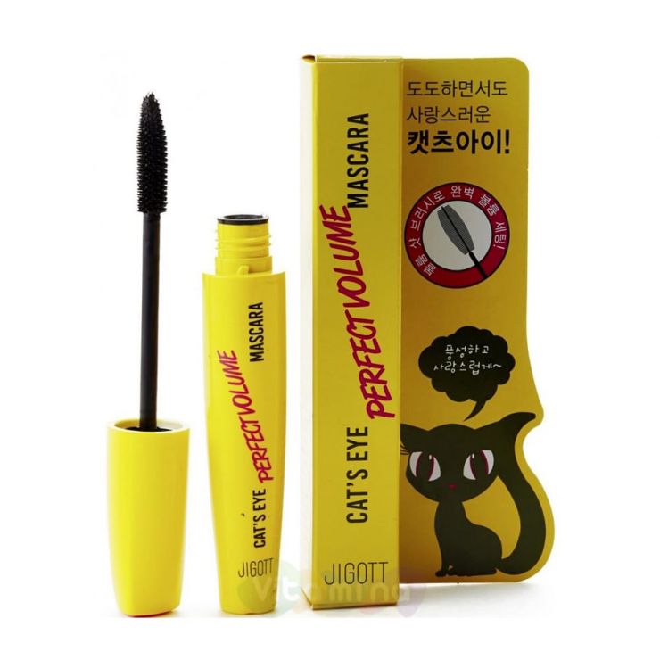 Jigott Тушь для придания объема Cat`S Eye Perfect Volume Mascara, 12 г