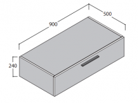 Тумба с ящиком Globo Arredo Wood S09024 90х50 схема 1 Тумба с ящиком Globo Arredo Wood S09024 90х50 схема 1