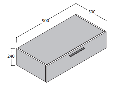 Тумба с ящиком Globo Arredo Wood S09024 90х50 схема 1 Тумба с ящиком Globo Arredo Wood S09024 90х50 схема 1
