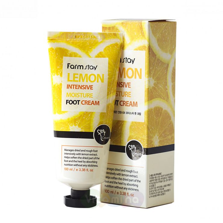 FarmStay Увлажняющий крем для ног с экстрактом лимона Lemon Intensive Moisture Foot Cream, 100 мл