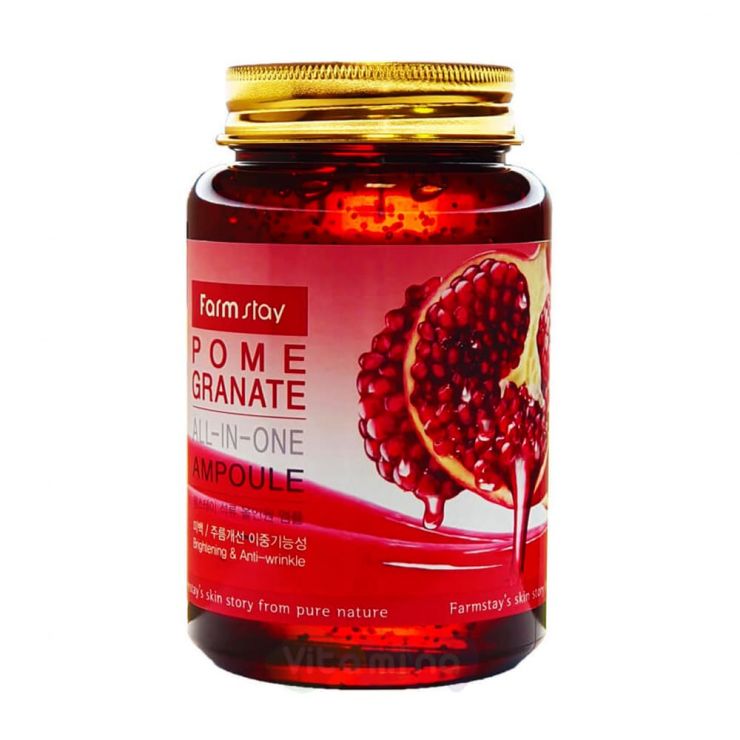FarmStay Многофункциональная сыворотка с экстрактом граната Pomegranate All-In One Ampoule, 250 мл