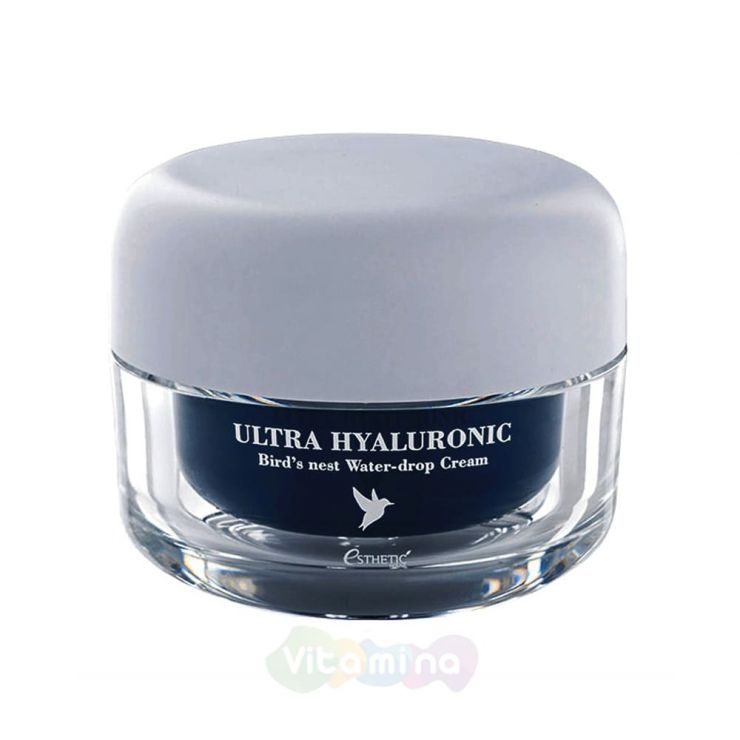 Esthetic House Увлажняющий крем для лица с экстрактом ласточкиного гнезда Ultra Hyaluronic Acid Bird's Nest Water-Drop Cream, 50 мл