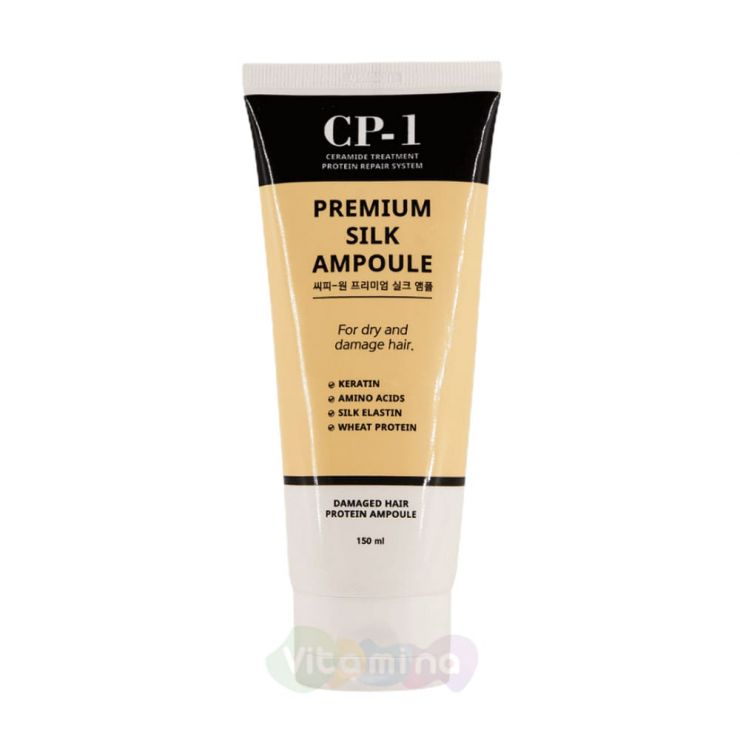 Esthetic House Несмываемая сыворотка для волос с протеинами шелка CP-1 Premium Silk Ampoule, 150 мл