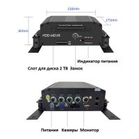 Камеры заднего вида для грузовиков с монитором и видеорегистратором (PZ615)