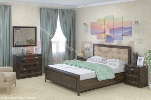 Карина Кровать КР-1034 (1,8х2,0) с П/Мех. и мягким изголовьем