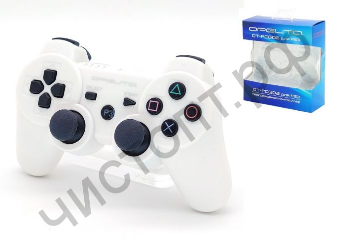 Джойстик для PS3 OT-PCG02 Белый SIXAXIS DualShock3 2.4GHz Wireless беспроводн.