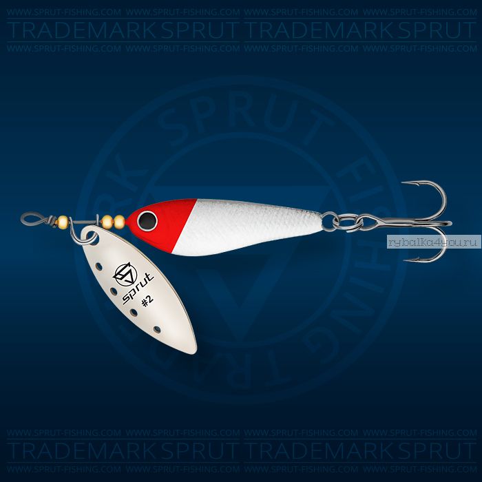 Блесна вращающаяся Sprut Alpina Long Spinner №2 / 9 гр / цвет: RH