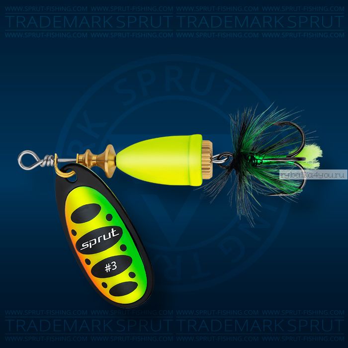 Блесна вращающаяся Sprut Livia Spinner №3 / 10 гр / цвет: FT