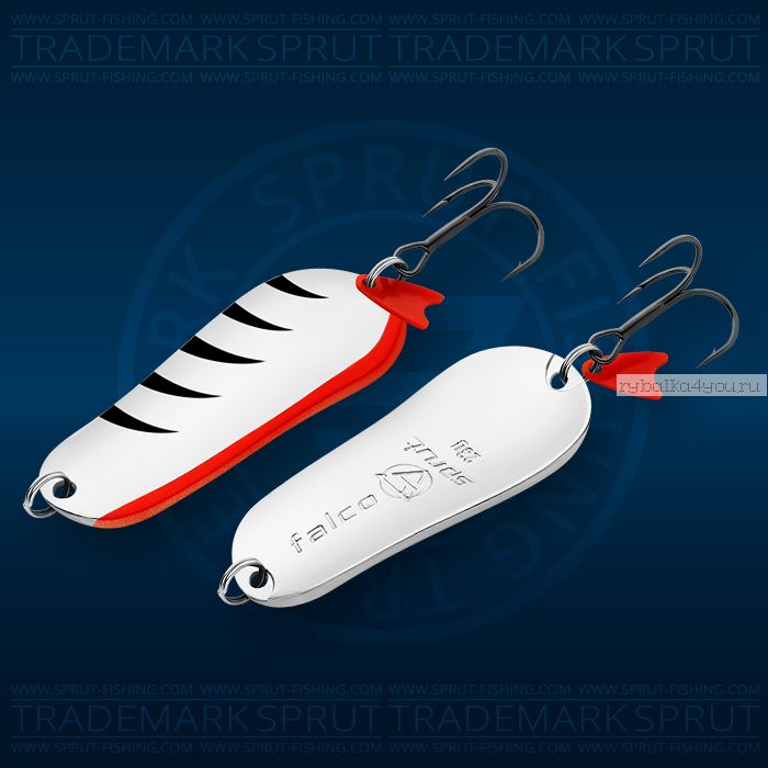 Блесна колеблющаяся Sprut Falco Spoon 65мм/23 гр / цвет: SP