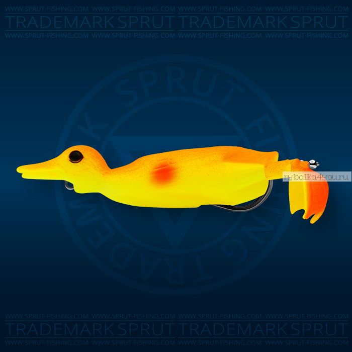 Воблер Sprut Duck Shot 100TW 100мм/16,5 гр / цвет: YA