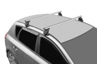 Багажник на крышу Subaru Legacy V sedan 2009-2014, аэродинамические дуги (53 мм)