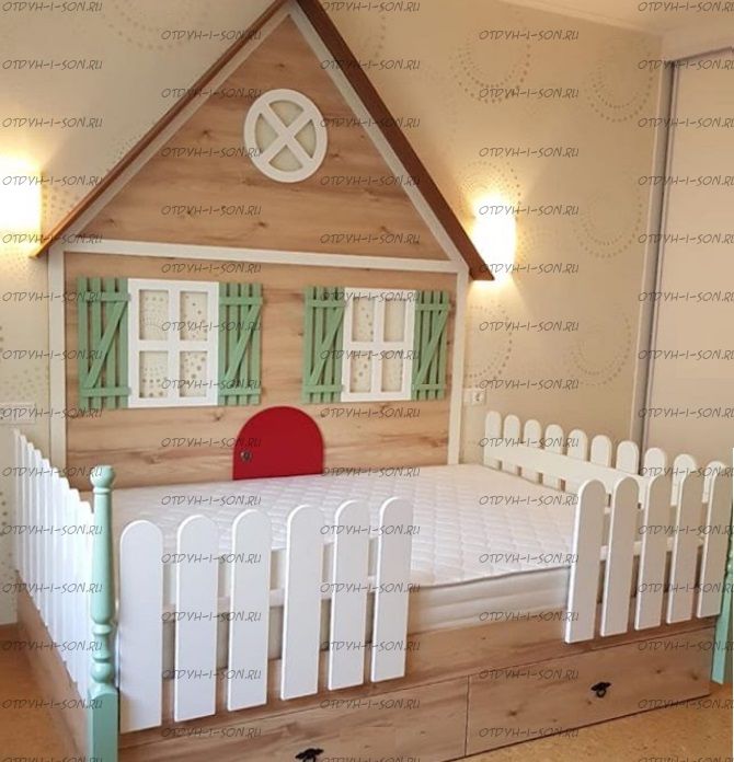 Кровать Домик Sunflower №IR9 (любые размеры)
