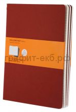 Книжка зап.Moleskine XLarge Cahier линейка красная CH121