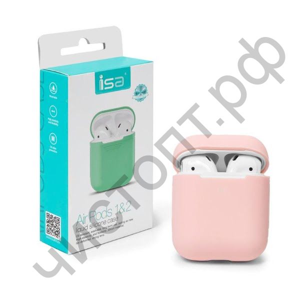 Чехол Apods Silicon Case 1/2 I Pink 104