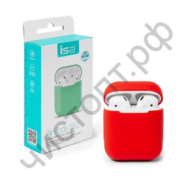 Чехол Apods Silicon Case 1/2 I Red 103