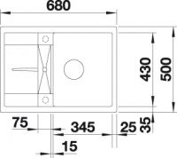 Мойка Blanco Metra 45S Compact схема 3